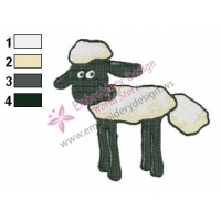 Shaun The Sheep Embroidery Design 13